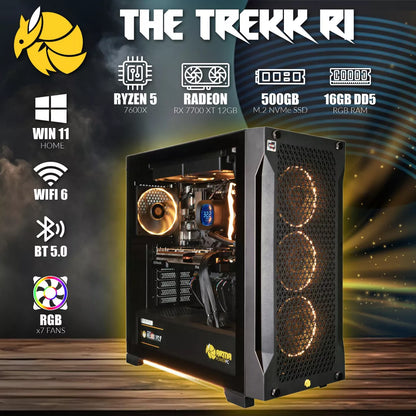 ARMA POWER PC the TREKK R1 Premium Gaming Desktop PC - AMD Ryzen 5 7600X - AMD Radeon RX 7700 XT 12GB